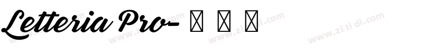 Letteria Pro字体转换 Letteria Pro字体转换